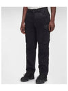 Lens Wappen Straight Pants Black - CP COMPANY - BALAAN 3