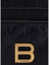 Crush Quilted Calfskin Card Wallet Black - BALENCIAGA - BALAAN 6