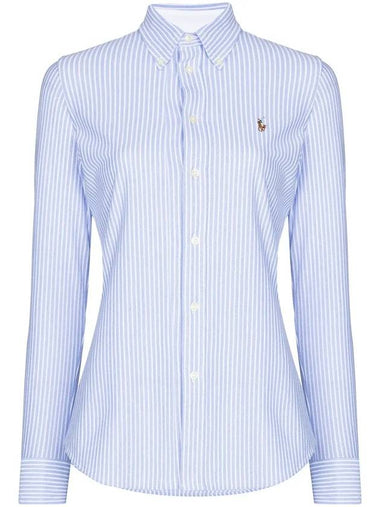 Striped Oxford Shirt Blue - POLO RALPH LAUREN - BALAAN 1