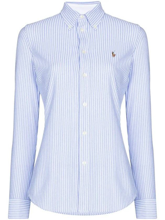 Striped Oxford Shirt Blue - POLO RALPH LAUREN - BALAAN 1