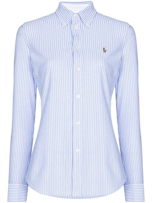 Striped Oxford Shirt Blue - POLO RALPH LAUREN - BALAAN 1