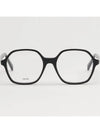 Glasses frame CL50089I 001 black horn rim square overfit - CELINE - BALAAN 3