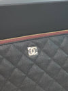 Classic Gold Hardware Caviar Large Calfskin Clutch Bag Black - CHANEL - BALAAN 4