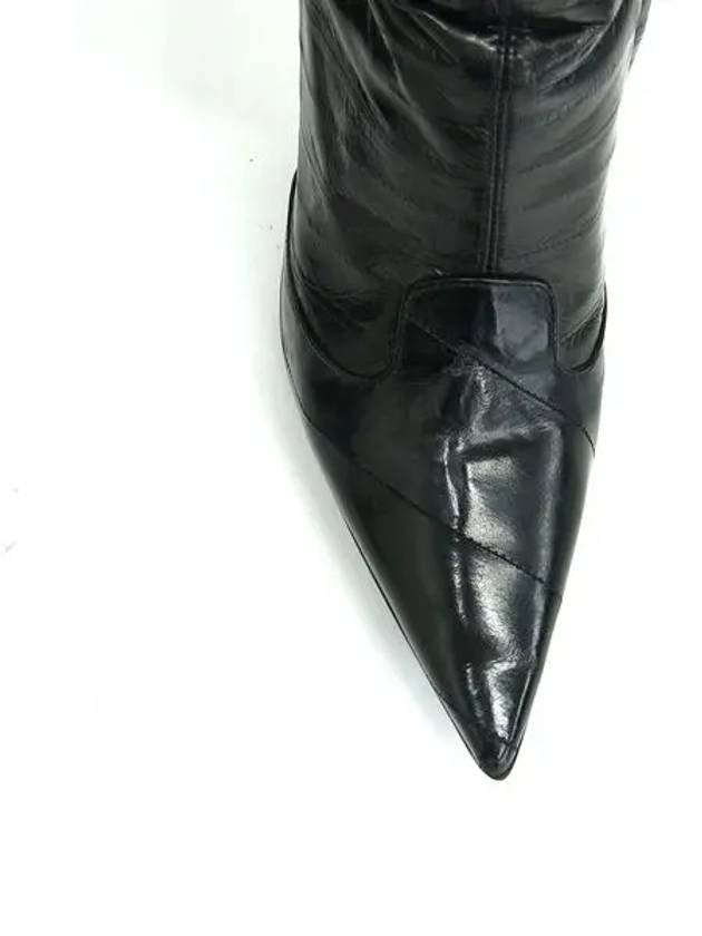 Black leather women s long boots - DOLCE&GABBANA - BALAAN 4