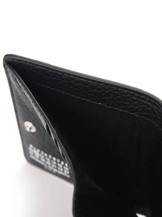 Stitch Leather Compact Half Wallet Black - MAISON MARGIELA - BALAAN 5