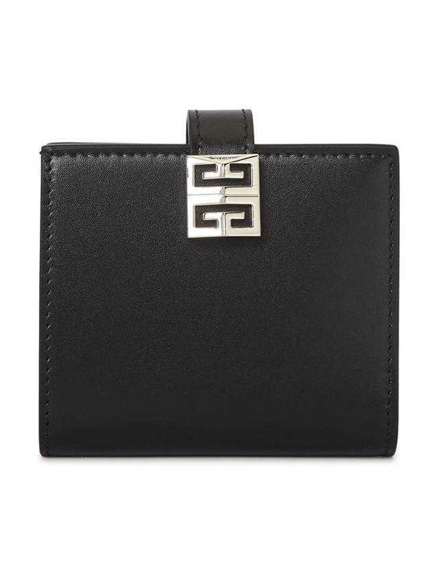 4G Metal Logo Small Half Wallet Black - GIVENCHY - BALAAN.