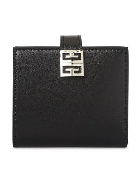 4G Metal Logo Small Half Wallet Black - GIVENCHY - BALAAN 1