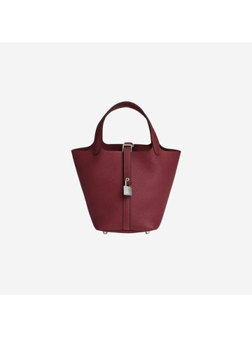 Picotin Lock 18 Tote Bag Rouge - HERMES - BALAAN 1