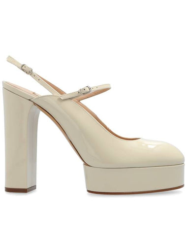 Casadei High-heeled Shoes ‘Tiffany’, Women's, Cream - CASADEI - BALAAN 1