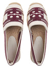 Logo Cotton Espadrille Dark Red - TORY BURCH - BALAAN 7