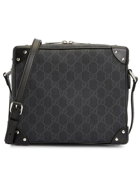 GG Supreme Shoulder Bag Black - GUCCI - BALAAN 1