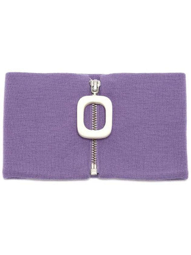 Zip Up Wool Neckband Purple - JW ANDERSON - BALAAN 1