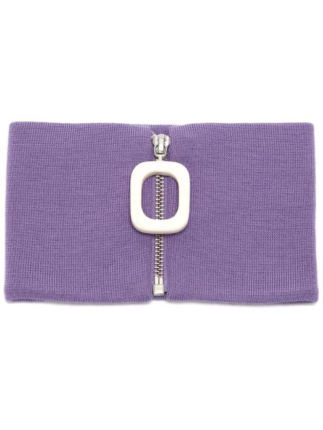 Zip Up Wool Neckband Purple - JW ANDERSON - BALAAN 1