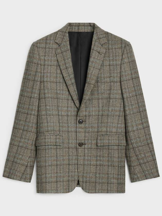 Prince Of Wales Wool Jacket - CELINE - BALAAN 2