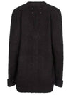 V-Neck Stitch Oversized Knit Cardigan Black - MAISON MARGIELA - BALAAN 7