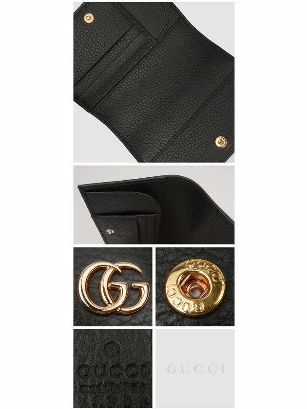 GG Marmont Black Women's Passport Wallet Black - GUCCI - BALAAN 4