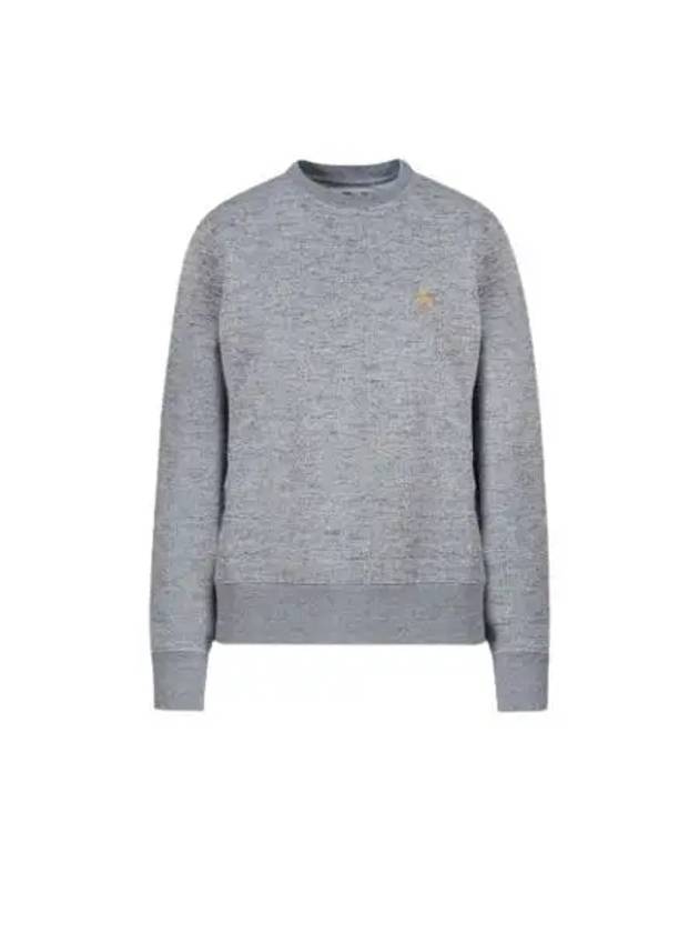 Women's Gold Star Athena Sweatshirt Melange Grey - GOLDEN GOOSE - BALAAN 2