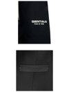 Essential Logo Tapered Fleece Sweatpants Black Men s Pants 130HO242020F 001 TJ - FEAR OF GOD - BALAAN 5