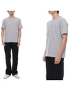 Chillax Fox Patch Regular Short Sleeve T-Shirt Grey - MAISON KITSUNE - BALAAN 3