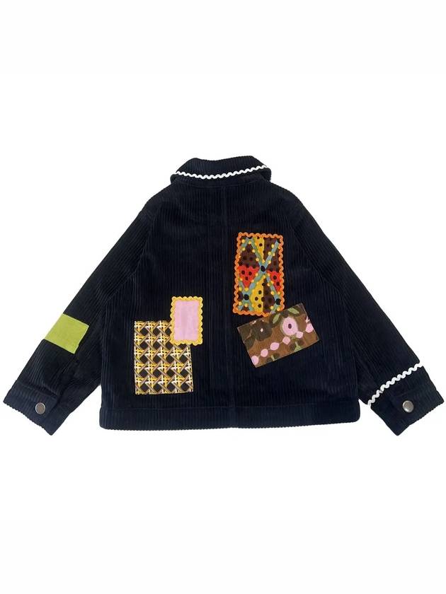 Kids Corduroy Patch Jacket Navy MP178028 420 - MISHA&PUFF - BALAAN 3