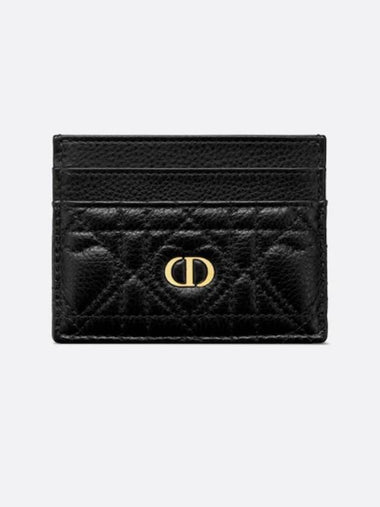 Dior amour Caro Freesia card wallet black Cannage calfskin heart motif S5130UNID M900 - DIOR - BALAAN 1