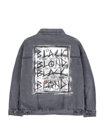 Division Denim Jacket Dark Grey - BLACKBLOND - BALAAN 2