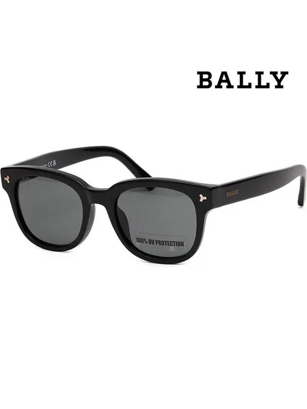 Sunglasses BY0033H 01A square horn rim black - BALLY - BALAAN 7