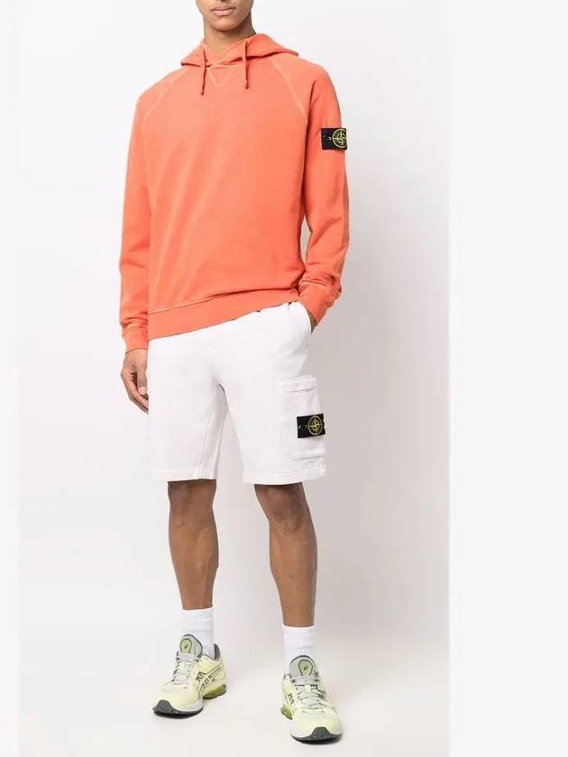 Malfile Fleece Garment Dyed Hoodie Orange - STONE ISLAND - BALAAN 5