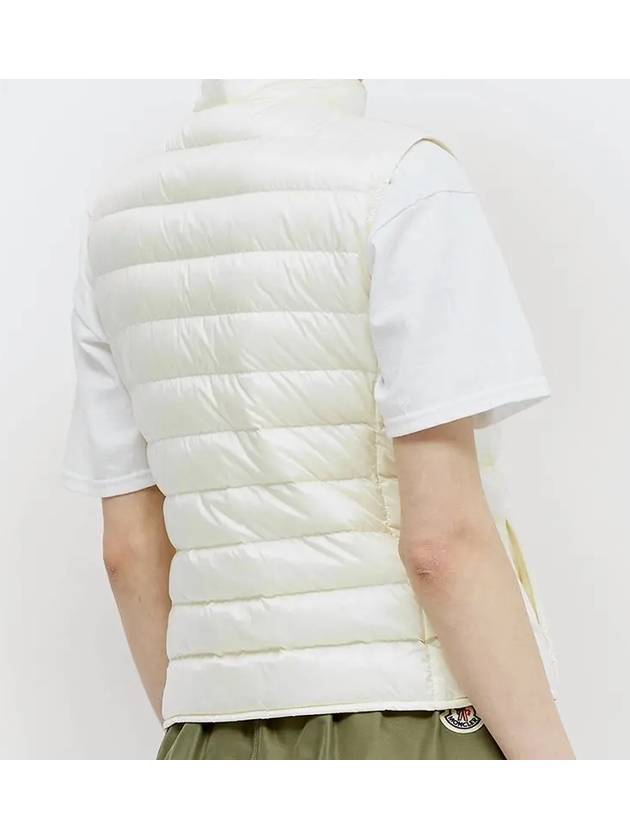 Liane Logo Patch Down Vest White - MONCLER - BALAAN 4