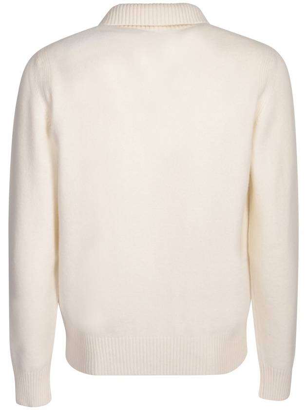 Half Zip Wool Knit Top Beige - TOM FORD - BALAAN 3