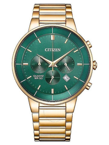 Citizen Chronograph Quartz Green Dial Men's Watch AN8223-54X - CITIZEN - BALAAN 1