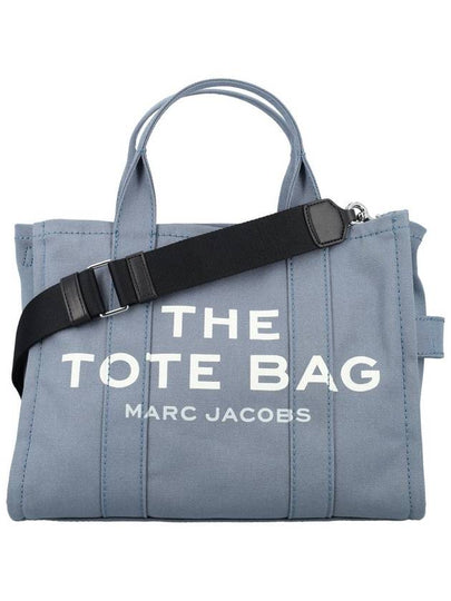 Logo Medium Canvas Tote Bag Blue - MARC JACOBS - BALAAN 2