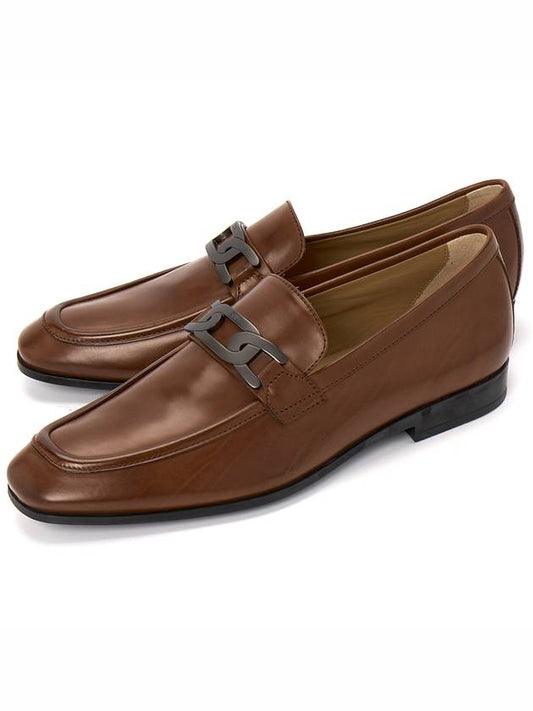 Men's Leather Loafers Brown - TOD'S - BALAAN.