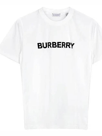 Logo Cotton Short Sleeve T-Shirt White - BURBERRY - BALAAN 2