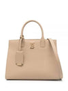 Mini Frances Leather Tote Bag Beige - BURBERRY - BALAAN 2