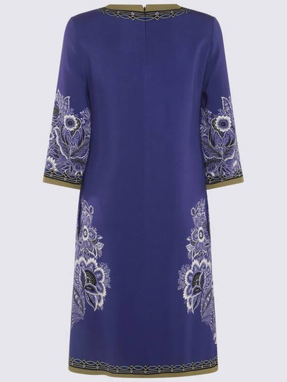 Etro Blue Multicolour Viscose Blend Dress - ETRO - BALAAN 2