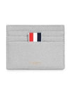 Three Stripe Card Wallet Light Grey - THOM BROWNE - BALAAN 2