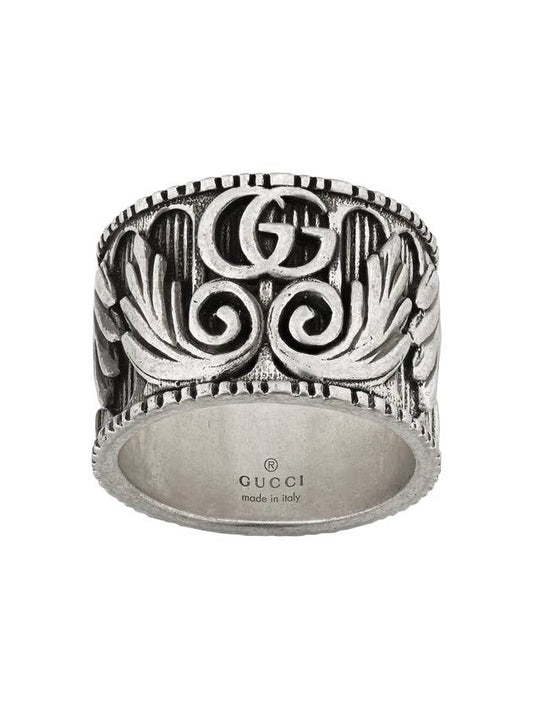 GG Marmont Double Ring YBC551895001 Silver - GUCCI - BALAAN.