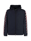 Moyse Logo Zip-Up Hoodie Navy - MONCLER - BALAAN 1