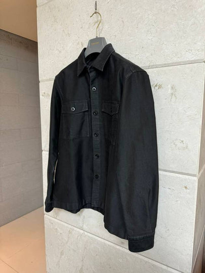 Cotton Military Shirt Black 2 - TOM FORD - BALAAN 2