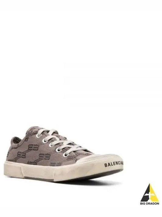 BB Monogram Low-Top Sneakers Grey - BALENCIAGA - BALAAN 2