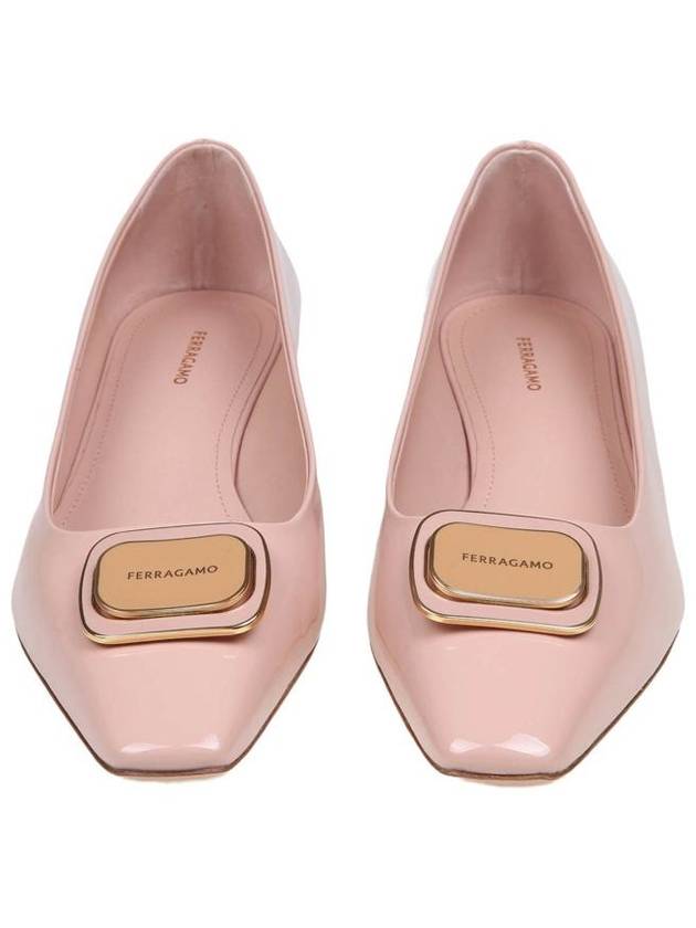 Salvatore Ferragamo Patent Leather Ballerina - SALVATORE FERRAGAMO - BALAAN 3