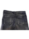 Washing Denim Bermuda Shorts Grey - SAINT LAURENT - BALAAN 8