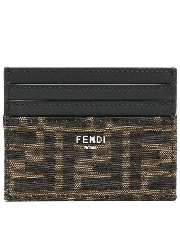 Fendi Ff Jacquard Card Holder Accessories - FENDI - BALAAN 1