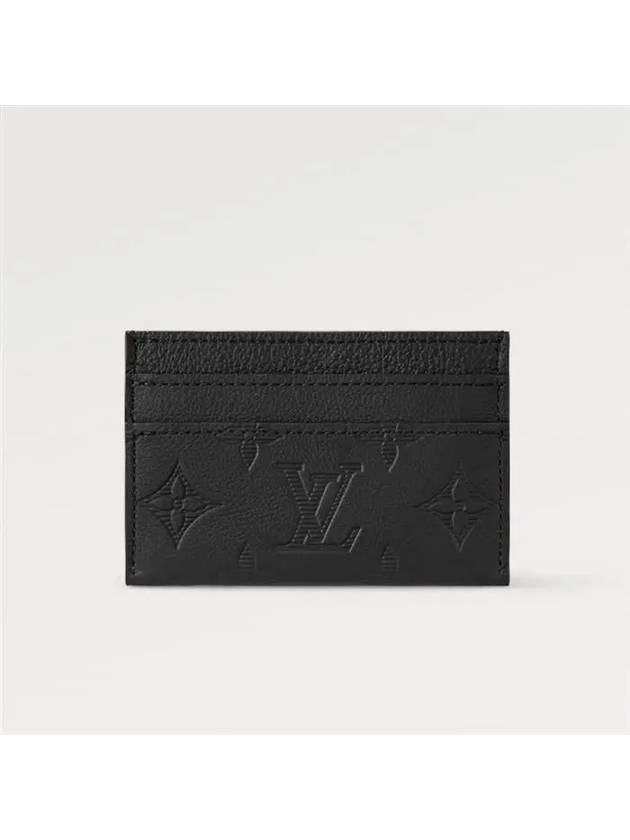 Monogram Double Card Wallet Black - LOUIS VUITTON - BALAAN 6