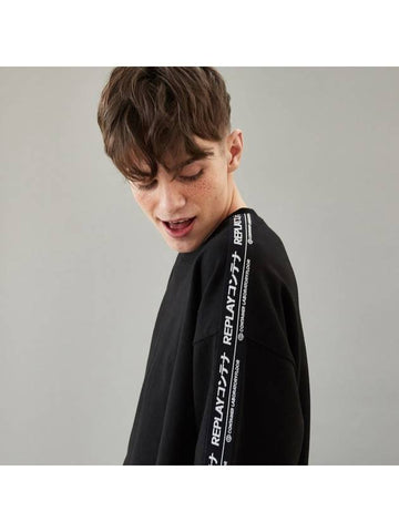 Container Wrap Tape MTM Sweatshirt Black - REPLAYCONTAINER - BALAAN 1