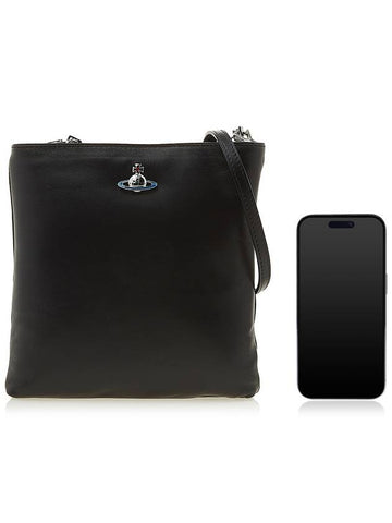 Square Logo Cross Bag Black - VIVIENNE WESTWOOD - BALAAN 7