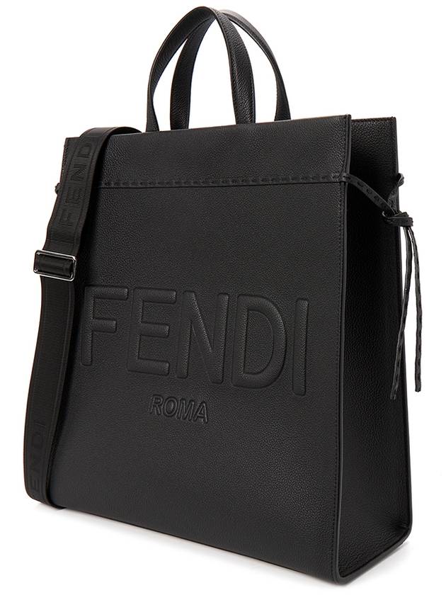 Go To Shopper Medium Tote Back Black - FENDI - BALAAN 3