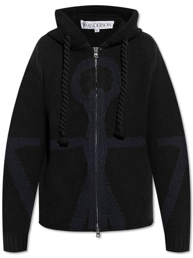 JW Anderson Wool Cardigan, Women's, Black - JW ANDERSON - BALAAN 1