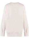 Women's Zipper Pocket Signature Logo Sweatshirt Cream - FENDI - BALAAN 4